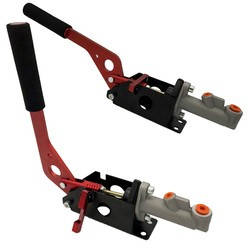 Hydrauliczny hamulec ręczny IRP pionowy / poziomy czerwony + pompa IRP 0.625