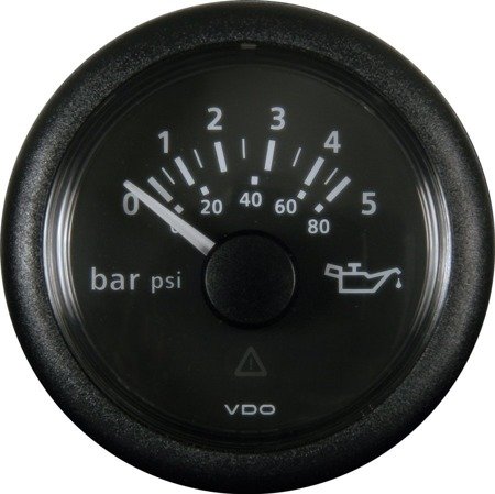 Wskaźnik ciśnienia oleju VDO VIEWLINE 0-5 bar