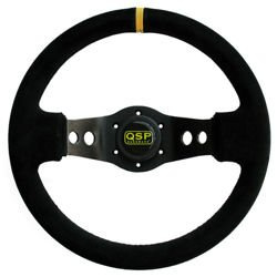 Kierownica zamszowa QSP 2 ramienna 330mm / 65mm